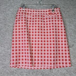 Orangeish red Ann Taylor skirt